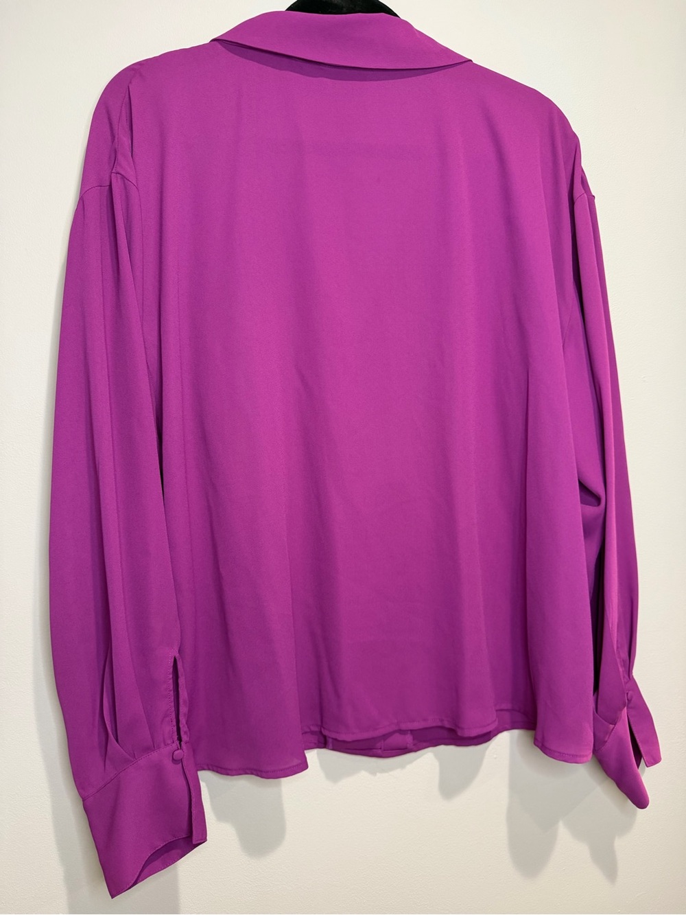 Worthington Bright Magenta Button-Down Blouse - Picture 7 of 7